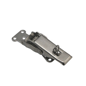 DK605 Stainless Steel Hook And Loop <b>Lock</b> For <b>Cabinet</b> Doors Self Locking Keyless Durable Industrial Design - Product Image 1