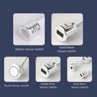 Sakelar Sensor Tombol Sentuh Pintar DC12V 24V 5A untuk Engsel Kabinet, Dimmer Kapasitif untuk Lampu Kabinet dan Lampu LED Strip