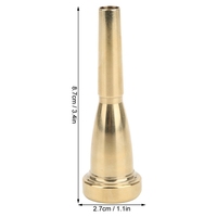 7C Trumpet Mouthpiece Golden Electroplated Brass Musical Instrument Accessories