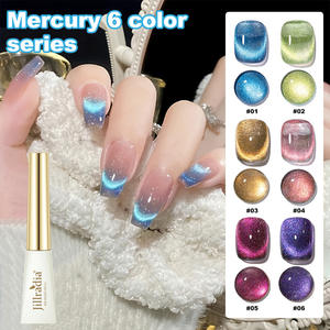 Vernis à ongles LED effet œil <span class=keywords><strong>de</strong></span> chat brillant d'été, 83 couleurs, gel UV longue durée pour salons, emballage liquide magnétique - Product Image 2