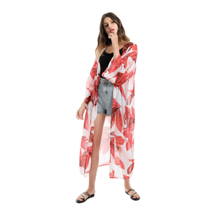 Mode Spécial <span class=keywords><strong>Chaos</strong></span> Sauvage Crème Solaire Oem Personnalisé Châle Cardigan D'impression Poncho Pour <span class=keywords><strong>Les</strong></span> Femmes - Product Image 6