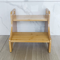 WDF Offre Spéciale personnalisé en bois échelle chaise cuisine aide tabouret pour les tout-petits escabeau en bois pour les enfants