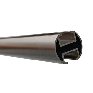 Sistema de riel de barra de cortina de aluminio silencioso elegante S-Fold elegante pista de cortina de Metal elegante - Product Image 2
