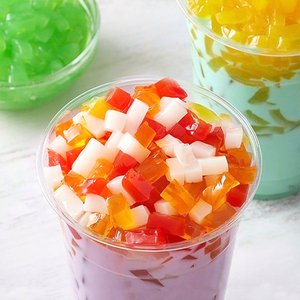 Sẵn sàng để ăn trà sữa <span class=keywords><strong>toppings</strong></span> mềm Chewy bong bóng Thành phần trà vải thiều Thạch Dừa - Product Image 6
