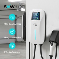 Enchufe de Carga Inteligente para Vehículos Eléctricos con Pantalla LCD y Configuración por Aplicación, Cargador de Coche Pequeño y Portátil con Enchufe Tipo 2