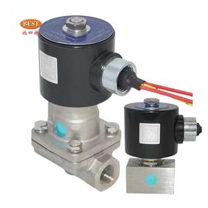 Válvula Z371 Acero inoxidable Z371 Latón 2/2 vías Operado por piloto AC DC 24V 220V 12V NC Válvula solenoide de vapor - Product Image 1