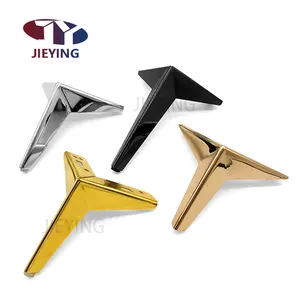 JIEYING Luxury Metal Diamond Sofa Support Legs TV Cabinet Feet Bedside Table Bathroom Cabinet Bed Furniture Leg