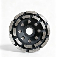 Disque de meulage diamanté double rangée en gros - Disque de meuleuse d'angle résistant à l'usure pour sols en béton et en pierre