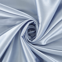 Tissu satiné en soie élastique 50D à haute élasticité, 97% polyester, 3% élasthanne, pour robes, vente en gros