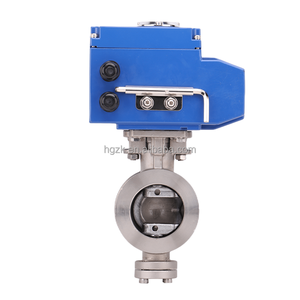 4-20mA elektrikli aktüatör <span class=keywords><strong>v</strong></span>-çentik flanşlı küresel vanalar SS 304 hassas akış kontrolü su arıtma <span class=keywords><strong>v</strong></span>-port pnömatik küresel vana - Product Image 3