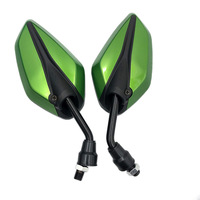 Rétroviseur pour moto rétroviseur latéral de moto en plastique noir pour Scooter moto miroir universel