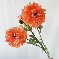 NINI Fleurs de pivoine artificielles en soie faites à la main avec bords brûlés, centre de table, style guirlande, respectueuses de l'environnement, pour mariage et remise de diplôme