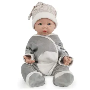 Boneca de bebê reborn, boneca realista de 17 polegadas de silicone, não é de vinil