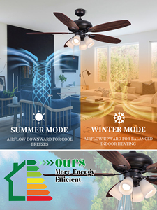 52 inch 5 Blades Đèn chùm trang trí quạt trần ánh sáng bóng đèn kéo chuỗi điều khiển Trần gắn trần <span class=keywords><strong>fan</strong></span> hâm mộ ánh sáng - Product Image 4