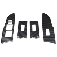 Volante de Plástico para Corolla LEVIN con Volante a la Derecha, Modificado con Patrón de Fibra de Carbono, Panel de Navegación Negro, Decoración Interior