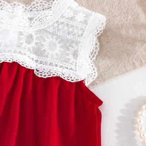 ชุดรอมเปอร์ลายสัตว์น่ารักสำหรับเด็กทารกแรกเกิด ชุดบอดี้สูทแขนสั้นสำหรับเด็กผู้หญิง ผ้าถักติดกระดุมแป๊ก ODM 3-12 เดือน - Product Image 5