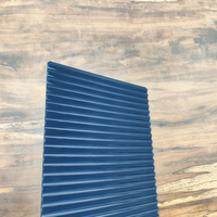 Dunkelblaue Rafle Acryl-Laminatplatte (PMMA) Umweltfreundliche Wasserfeste Hotel-Waschtischplatten Schrankoberflächen Arbeitsplatten