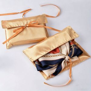 Satin <b>Envelope</b> Dust Custom Logo Storage Pouch for Scarves Clothing <b>Gift</b> Bag - Product Image 3