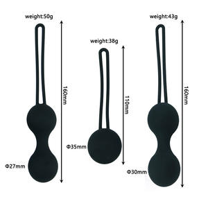 Plug <span class=keywords><strong>Anal</strong></span> Vaginal de Silicone Feminino, Haltere de Treinamento, Bola Inteligente à Prova d'Água, Dispositivo de Exercício para Recuperação Pós-parto - Product Image 5