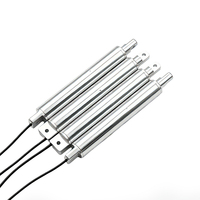 Actionneur linéaire tubulaire électrique miniature étanche 12V 24V DC, taille compacte pour la maison intelligente et les machines industrielles
