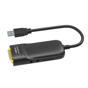 USB 3.0 UGA ל-DVI VGA רב תצוגה מחבר ממיר צג חיצוני מתאם גרפי