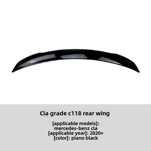 Aileron arrière CLA-Class C118 2020+ en ABS, simple niveau, modification externe, compatible CLA180 200 260 CLA200 ZST-082 Mercedes - Product Image 6