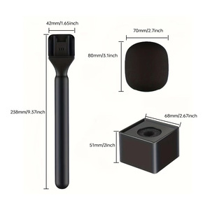 Support de microphone portable Proins pour adaptateur de microphone sans fil pour vlog, interviews, podcasts et reportages - Product Image 3