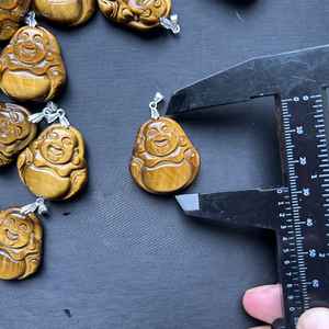 Chất Lượng Cao Màu Vàng Tiger Eye Phật Mặt Dây Chuyền <span class=keywords><strong>Crytal</strong></span> Chữa Bệnh Đá S925 Mặt Dây Chuyền Cho Thiền - Product Image 5