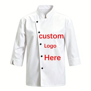 Uniforme de chef d'hôtel personnalisé avec logo imprimé pour hommes et femmes, vente en gros - Product Image 4