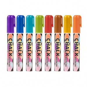 Best Price 8 Colors Oem Dry-erase & Wet-erase Liquid <b>Chalk</b> Marker for Black Board Glass Mirror - Product Image 1