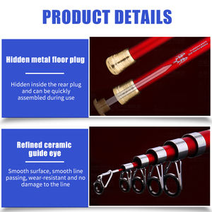 Canne à pêche télescopique en fibre de carbone légère pour la pêche en mer et la compétition de surfcasting – Vente en gros - Product Image 6
