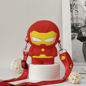 Nuevos bolsos bonitos de Spider-Man para niños, bolsos cruzados para niños, bolso de hombro de silicona con cremallera Kawaii Hero, monedero Kawaii Hero - Product Image 5