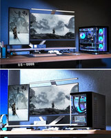 Mid Tower Gaming Computer Case CPU Cabinet USB3.0 White ATX Pc Case With Curved Tempered Glass