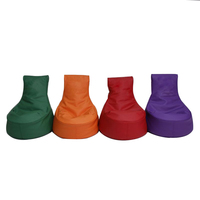 Sacs de haricots pour enfants, style canapé d'angle avec expression de smile, meuble de salon