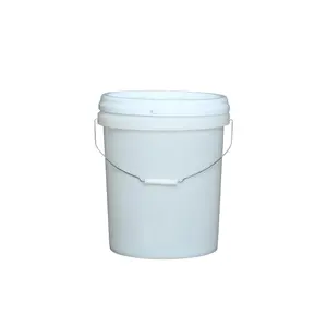 Su misura all'ingrosso 25 litri 7 galloni forma rotonda secchi di plastica per uso alimentare secchio di plastica materiale PP multiuso