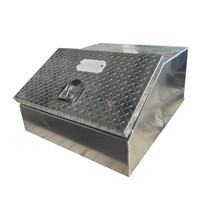 Caja de Herramientas para Remolque de Plataforma Plana de Aluminio de 30 Pulgadas