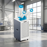Refroidisseur portable industriel 12000 BTU, commande numérique, réservoir d'eau intégré, climatiseur mobile pour le refroidissement des salles de serveurs, directement de l'usine