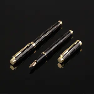0.5Mm Kualitas Tinggi Pulpen Metal Tipe Standar Tinta Pena Menulis Kantor Sekolah Stationery Perlengkapan Fountain Pen