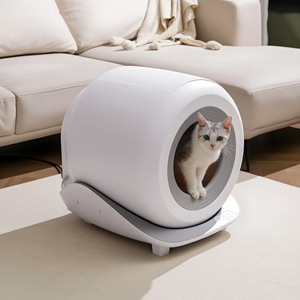 กระบะทรายแมวอัจฉริยะทรงกลม ABS ทำความสะอาดอัตโนมัติ ควบคุมผ่านแอปพลิเคชัน สำหรับแมว - Product Image 2