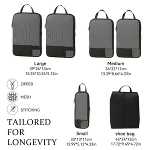 Set di 6 Cubi di Compressione Espandibili per Organizzare Vestiti e Bagagli, Pratico Aiuto Leggero per Viaggiatori - Product Image 3