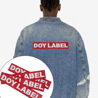 Écussons brodés 3D en gros, étiquettes de vêtements personnalisées avec logo brodé pour vêtements