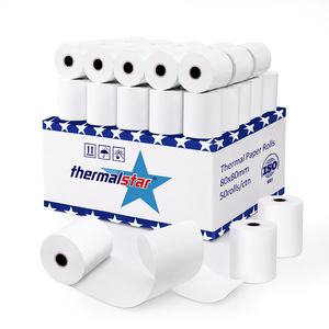 Papel Térmico para Recibos Sailing 79*80 mm, Rollo de Papel para Recibos POS 80x20, Rollo de Papel Térmico 80x80 mm, 50 Rollos por Caja - Product Image 1