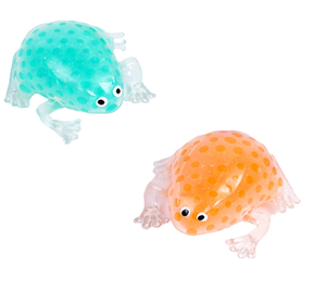 Balle anti-stress amusante en TPR avec billes de gel en forme de grenouille, jouet sensoriel pour l'autisme - Product Image 1