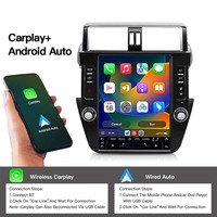 Pantalla Tesla Android 14 de 12.1'' para Toyota Land Cruiser Prado 150 2014-2017, Radio para Auto, Reproductor Multimedia, GPS, Navegador, Carplay, DSP