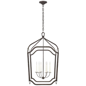Ancaster Grande Blacksmith Lantern Metal Frame Candelabra Ceiling Lamp for kitchen dining room