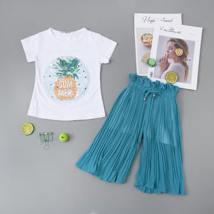 Conjunto de Ropa de Verano para Niñas Pequeñas LZH, Pantalones de Gasa, 2 Piezas, Traje Deportivo para Niñas - Product Image 2