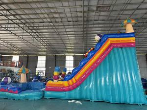 Toboggans aquatiques gonflables en PVC de qualité commerciale, prix de gros, toboggan aquatique en forme de champignon <span class=keywords><strong>avec</strong></span> <span class=keywords><strong>piscine</strong></span> pour la <span class=keywords><strong>location</strong></span> - Product Image 5