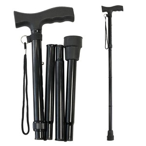 Bâton de marche pliable Wishmed 83-93 cm en alliage d'aluminium, canne télescopique réglable pour la randonnée et les voyages - Product Image 5