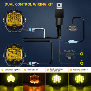 Lampes de travail sportives à LED pour automobile pour Lada Offroad <span class=keywords><strong>4X4</strong></span> Véhicule <span class=keywords><strong>Feux</strong></span> auxiliaires LED 7 POUCES Combo Lampe de conduite Phare - Product Image 5