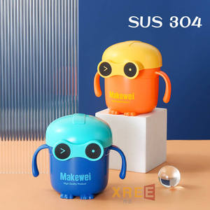 Tasse à boire pour bébé en acier inoxydable 304, tasse à boire droite pour la maison, tasse <span class=keywords><strong>anti</strong></span>-chute pour la maternelle - Product Image 2